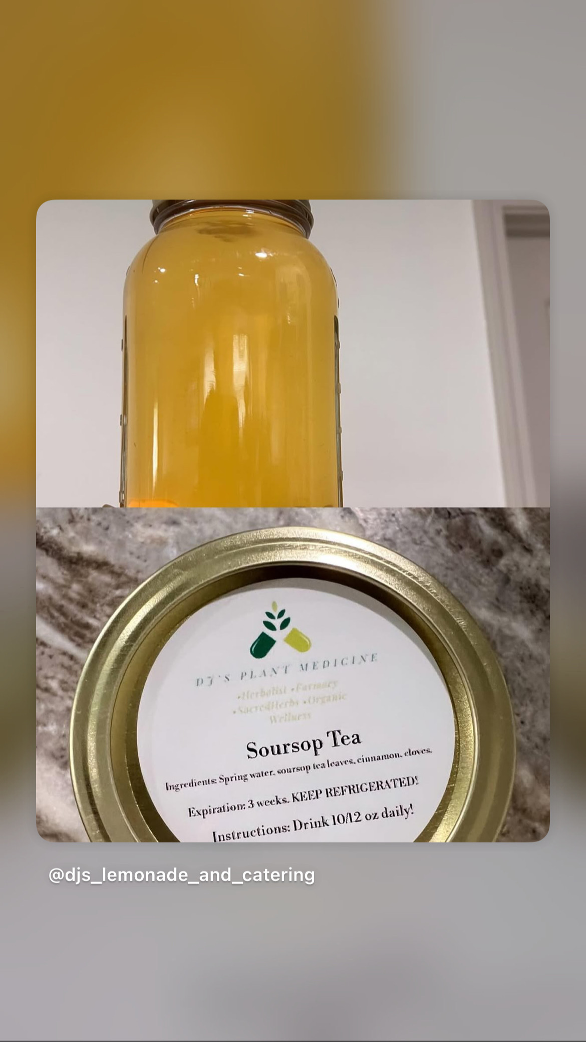 DJ's Plant Medicine soursop tea
